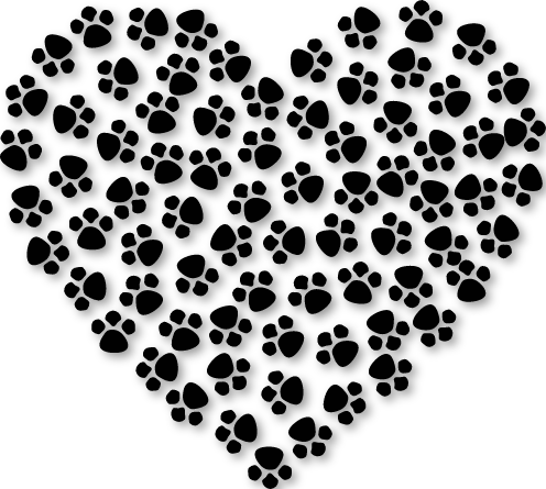 Sticker déco empreinte coeur