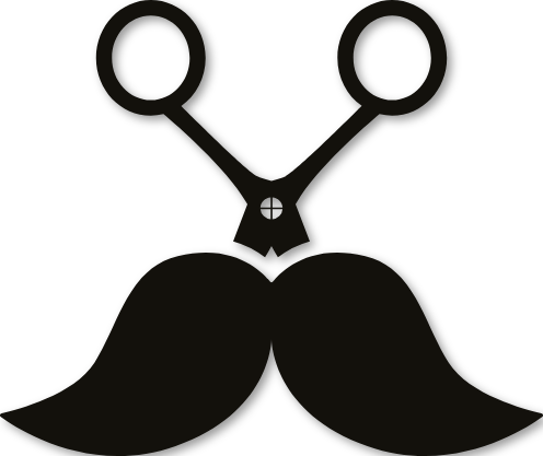 Sticker déco moustache