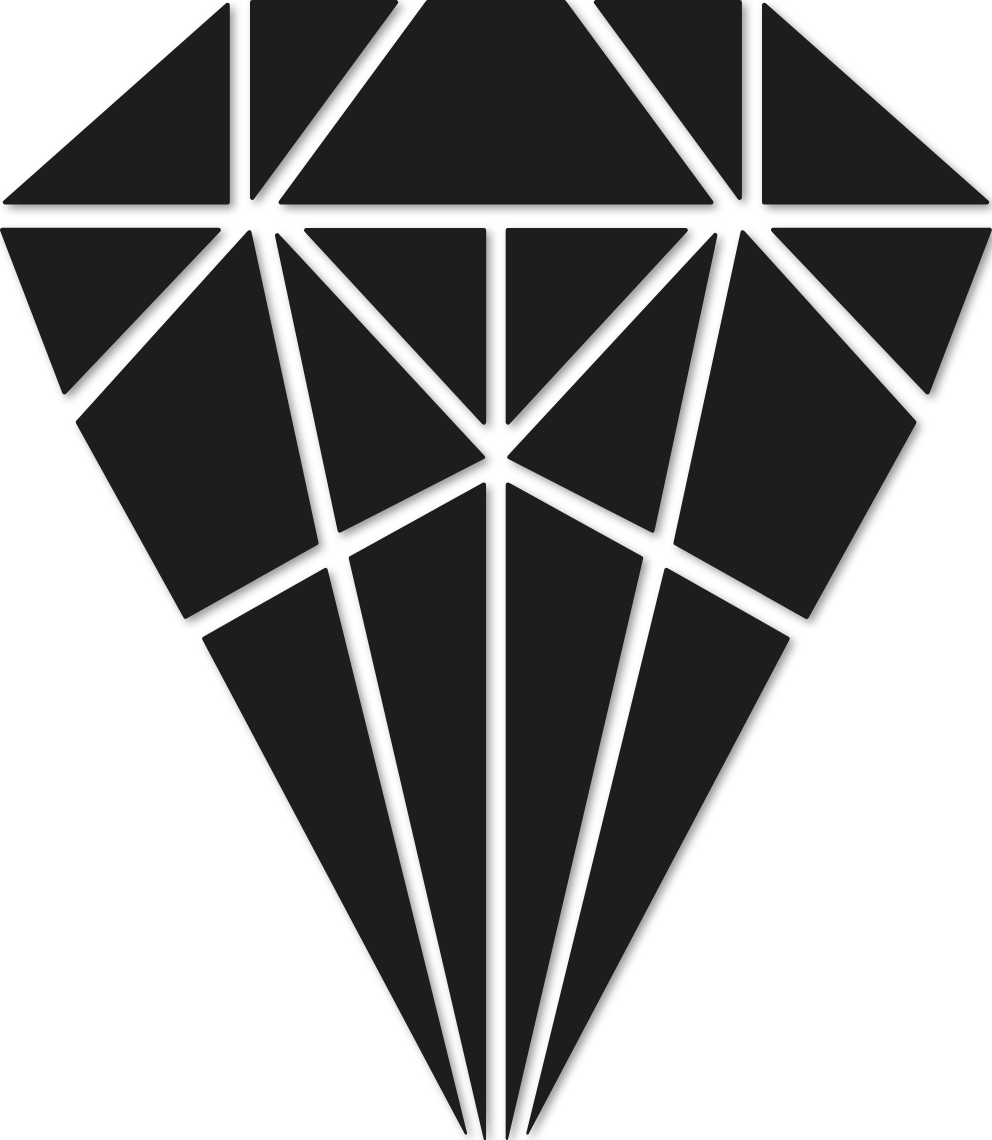 Sticker diamant noir