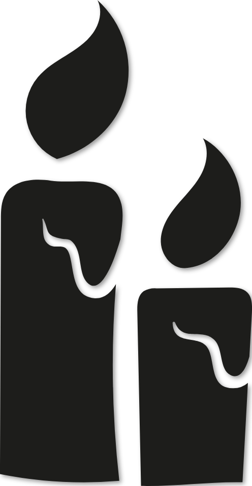 Sticker double bougie de noël