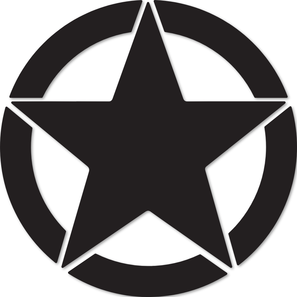 Sticker étoile us militaire