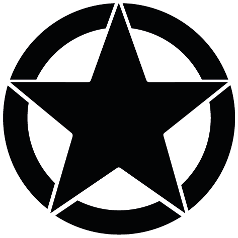 Sticker étoile us militaire