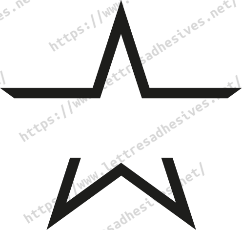 Sticker étoile