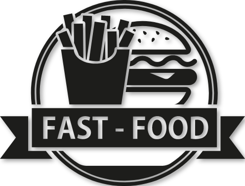 Sticker fast food