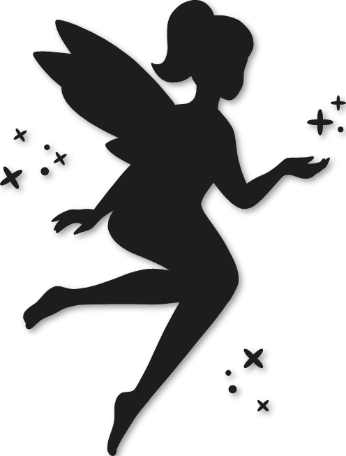 Sticker Fée Clochette étoiles