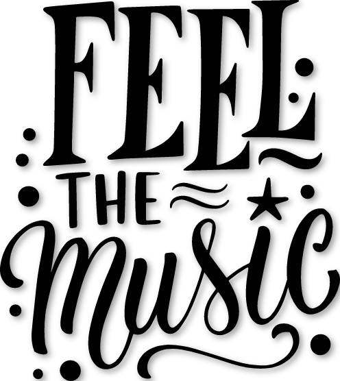 Sticker Feel The Music