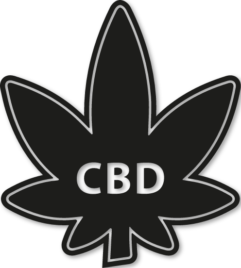 Sticker feuille CBD