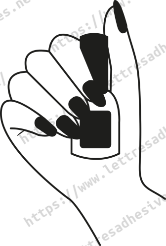 Sticker Flacon en Main - Style et Passion Ongles