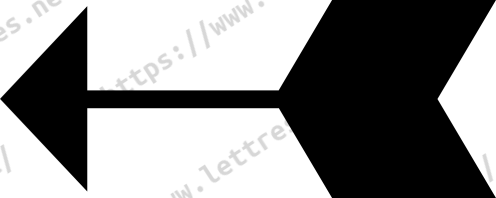 Sticker flèche modèle 2