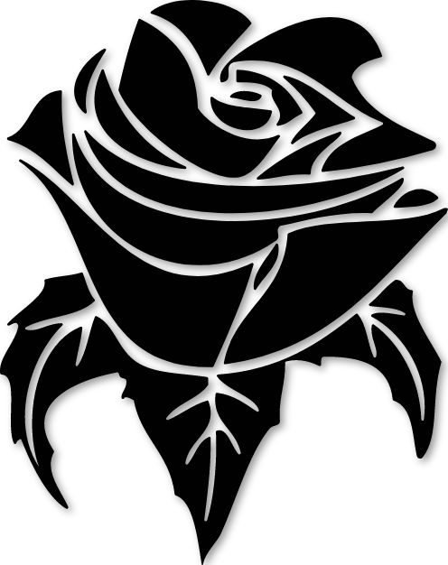 Sticker fleur de rose