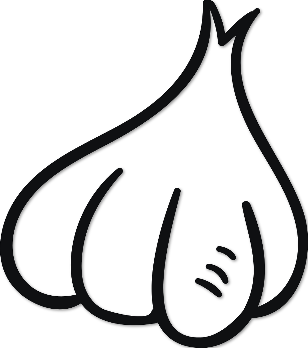 Sticker gousse d'ail