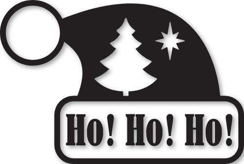 Sticker ho ! ho ! ho ! Noël