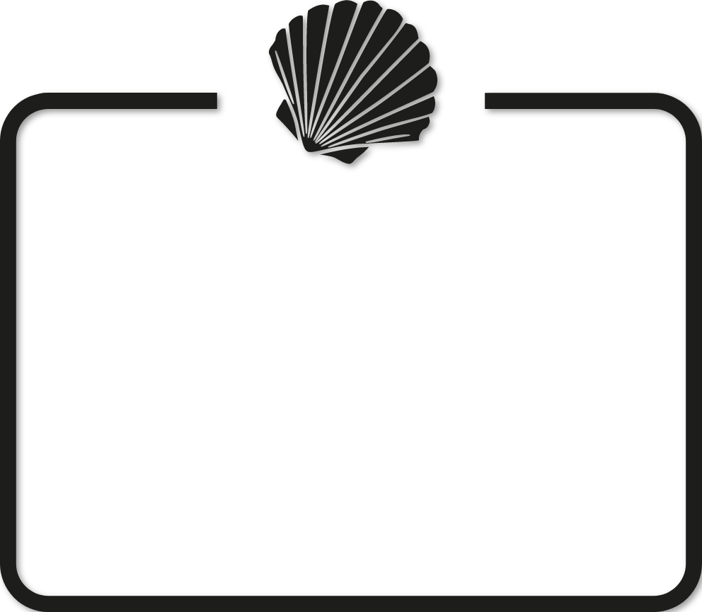 Sticker cadre horaires coquillage