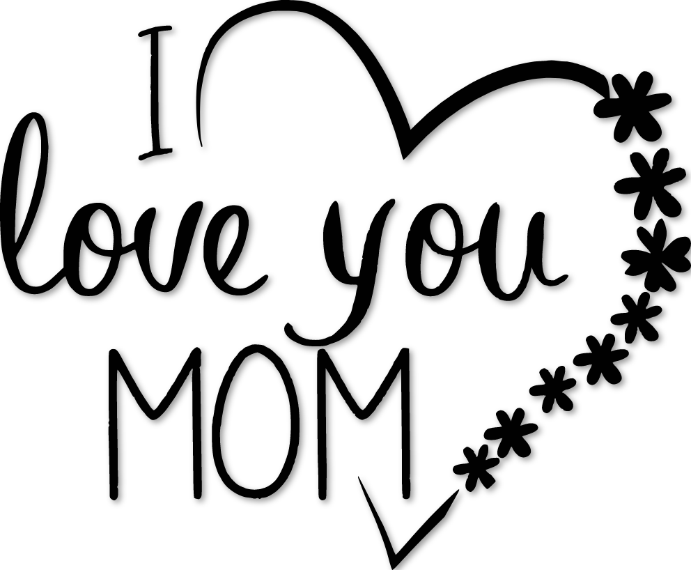 Sticker i love you coeur