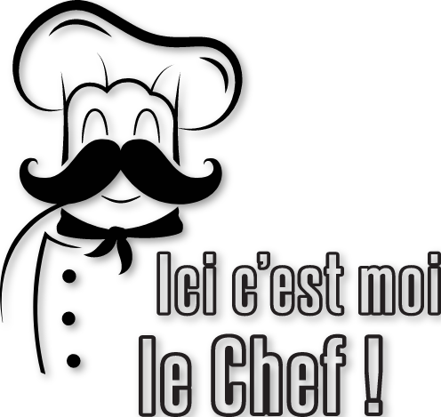 Sticker ici c'est moi le chef