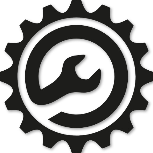 Sticker icône clé à molette