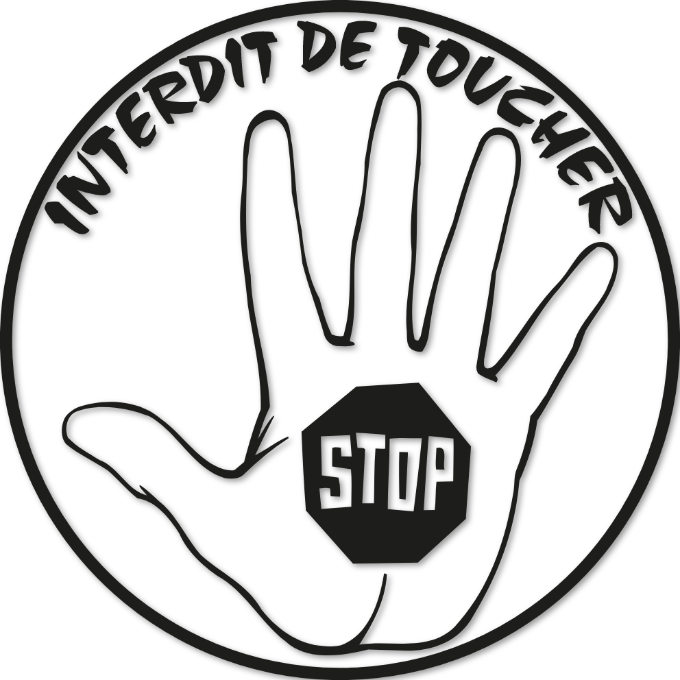 Sticker interdit de toucher