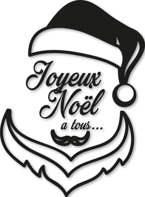 Sticker joyeux noël a tous