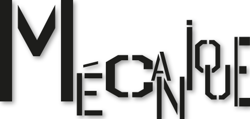 Sticker lettrage mécanique