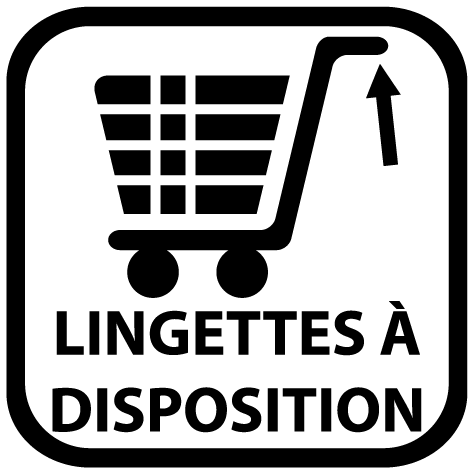 Sticker lingettes à disposition