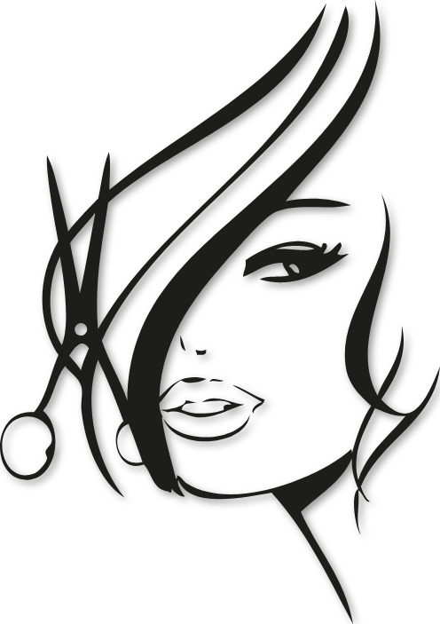 Sticker logo coiffure