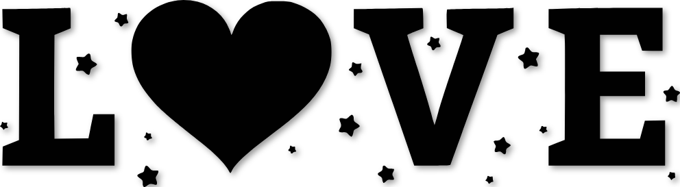 Sticker love avec coeur