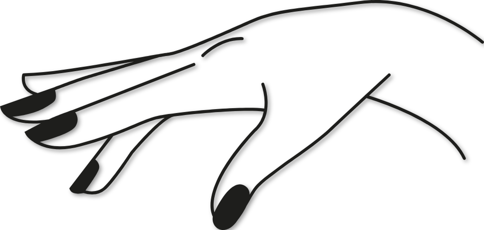 Sticker Main Élancée