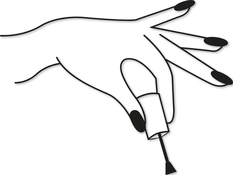 Sticker Main Vernis Fluide