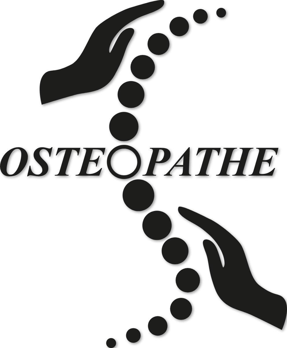 Sticker mains sur colonne vertébrale