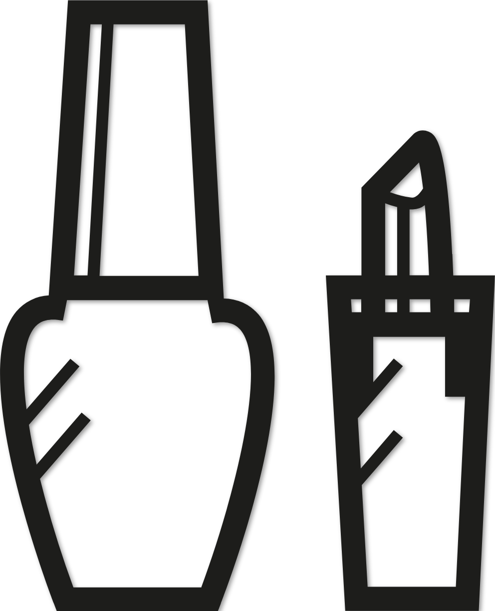 Sticker pictogramme maquillage