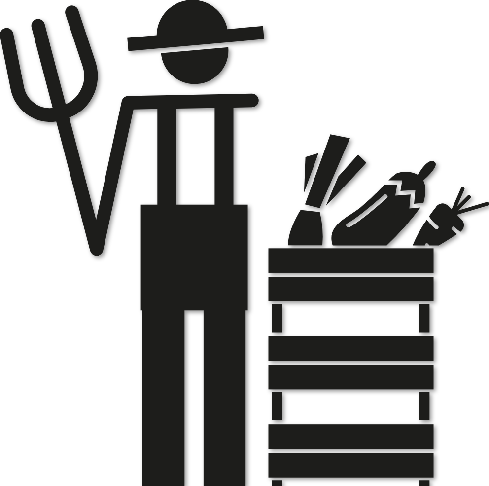 Sticker marchand fruits et légumes