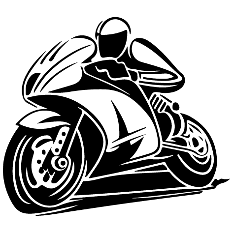 Sticker moto de compétition