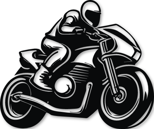 Sticker moto de route