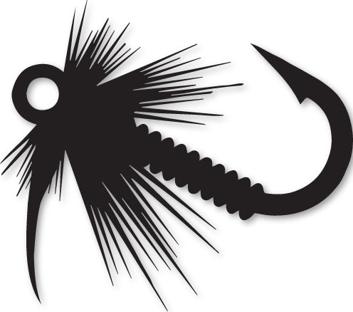 Sticker mouche de pêche