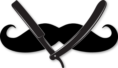Sticker moustache rasoir
