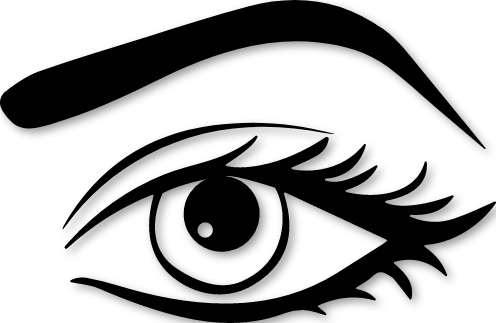Sticker paupière œil déco