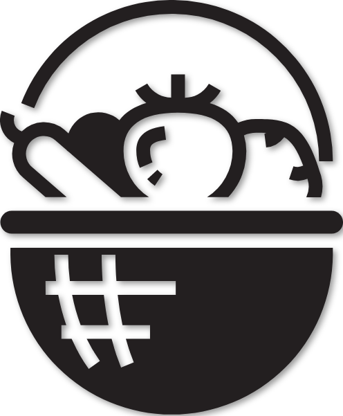 Sticker panier de légumes bio