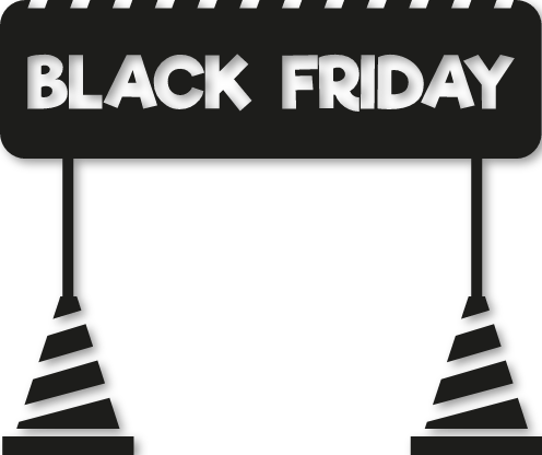 Sticker panneau Black Friday