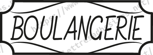 Sticker panneau boulangerie