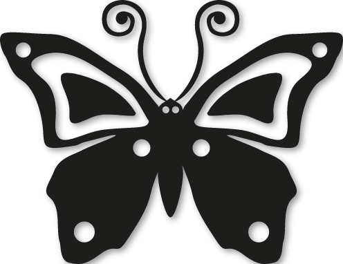 Stickers papillon aurore