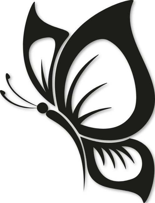 Stickers papillon belle dame