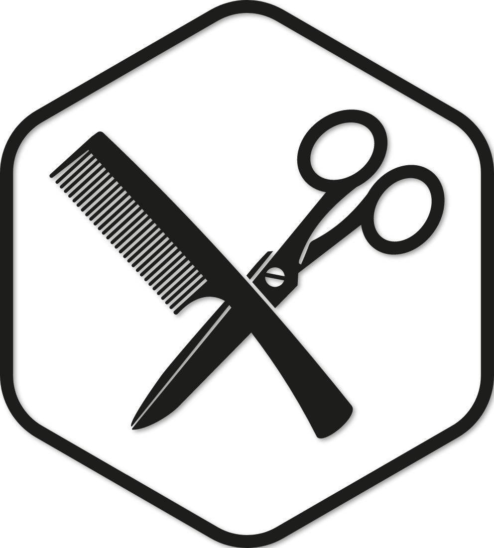 Sticker peigne ciseaux