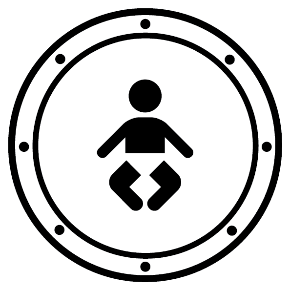 sticker pictogramme toilette bébé