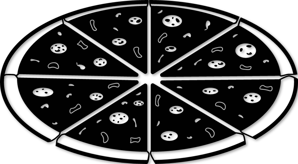 Sticker pizza savoureuse