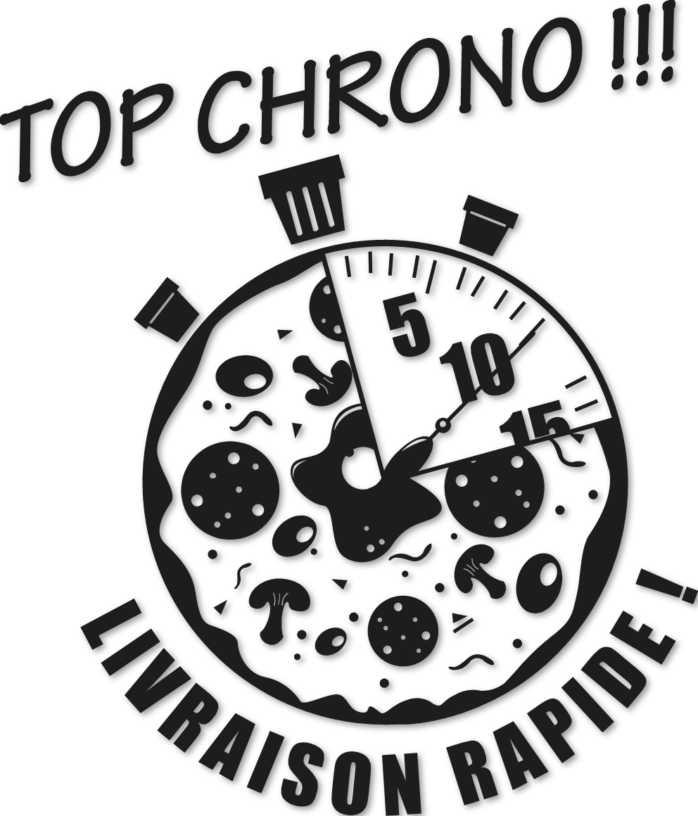 Sticker pizza top chrono
