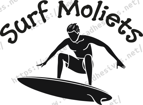 Sticker Planche de Surf Moliets