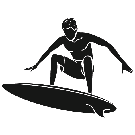 Sticker planche de surf
