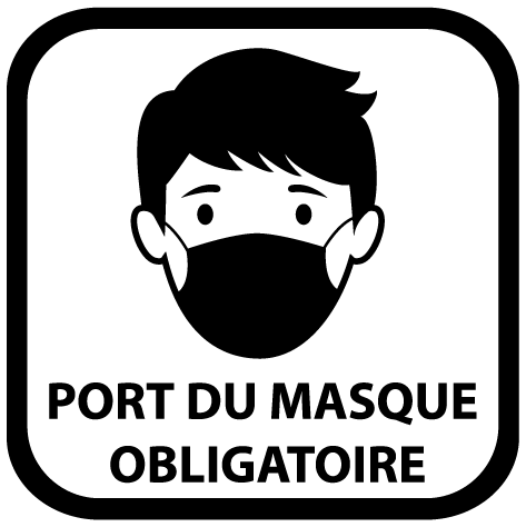 Stickers autocollants Port du masque obligatoire