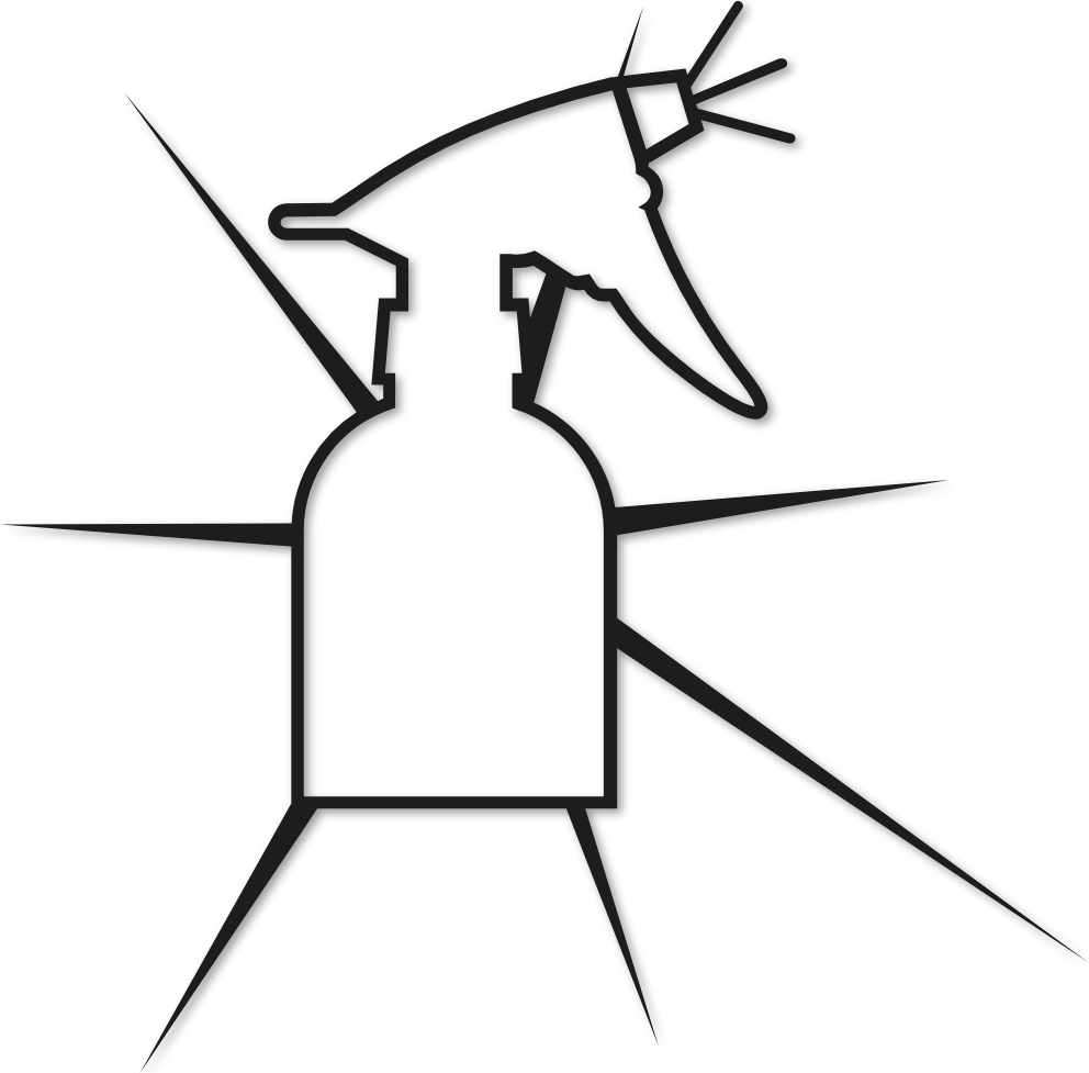 Sticker pulvérisateur vitre