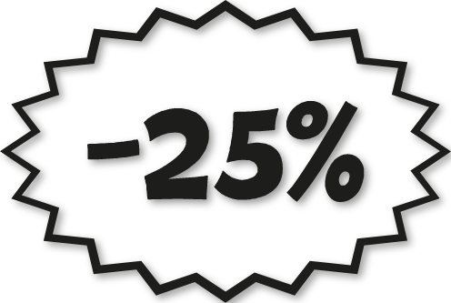 Sticker remise -25